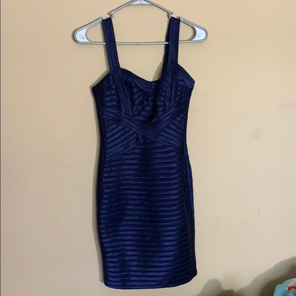 BCBGMAXAZRIA navy dress